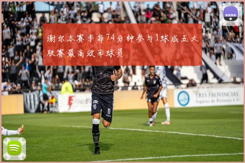 谢尔本赛季每74分钟参与1球成五大联赛最高效率球员